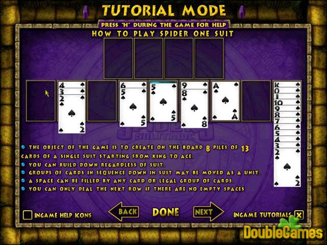 Free Download Ancient Spider Solitaire Screenshot 3