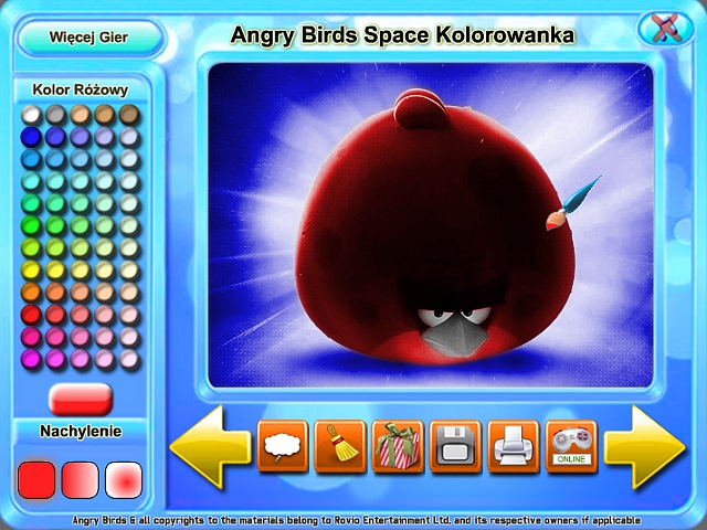 Free Download Angry Birds Space Kolorowanka Screenshot 1