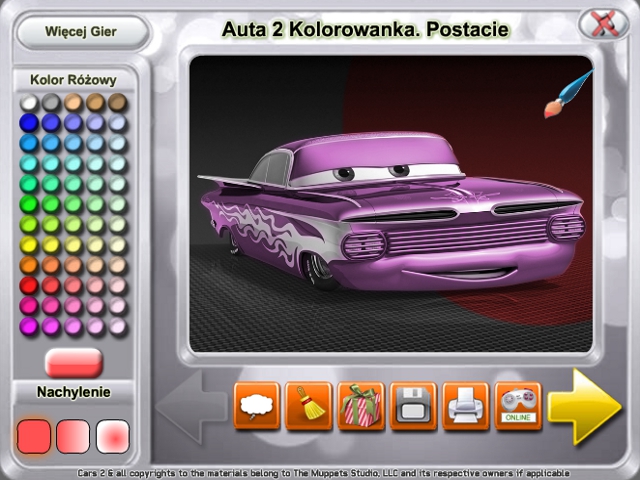 Free Download Auta 2 Kolorowanka. Postacie Screenshot 1