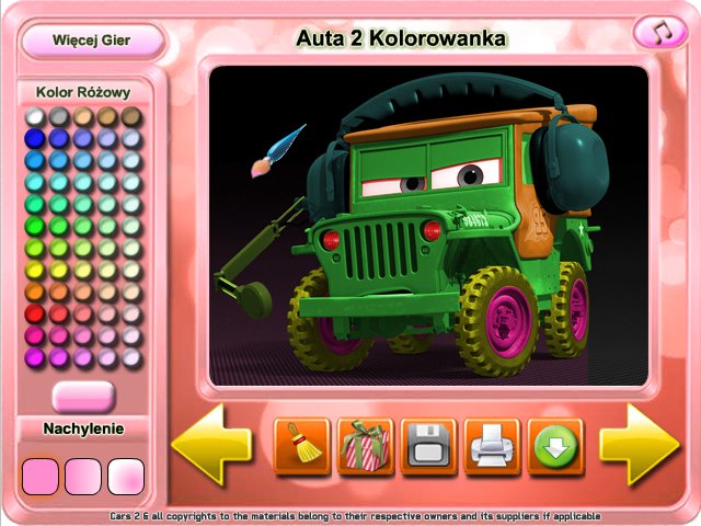 Free Download Auta 2 Kolorowanka Screenshot 1