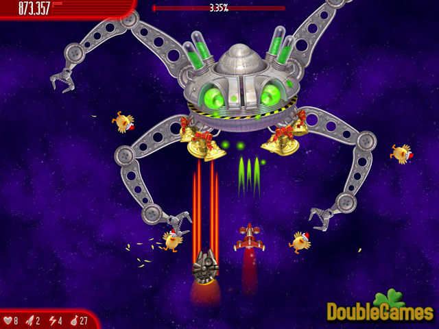 Free Download Chicken Invaders: Ultimate Omelette Christmas Edition Screenshot 3