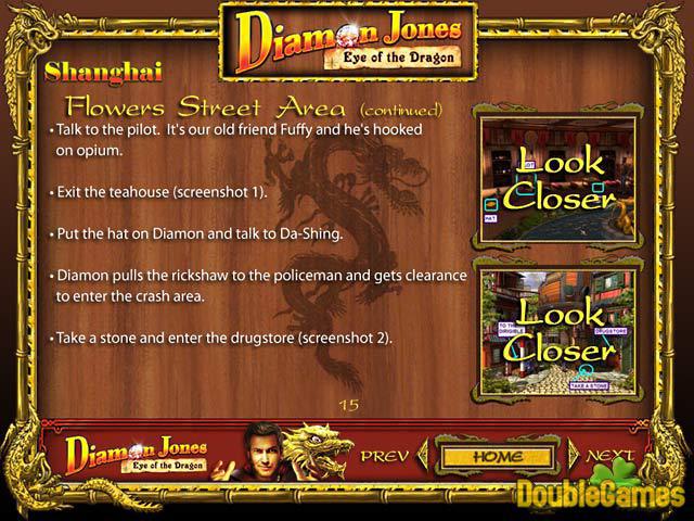 Free Download Diamon Jones: Eye of the Dragon Strategy Guide Screenshot 1