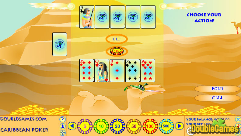 Free Download Egyptian Caribbean Poker Screenshot 2