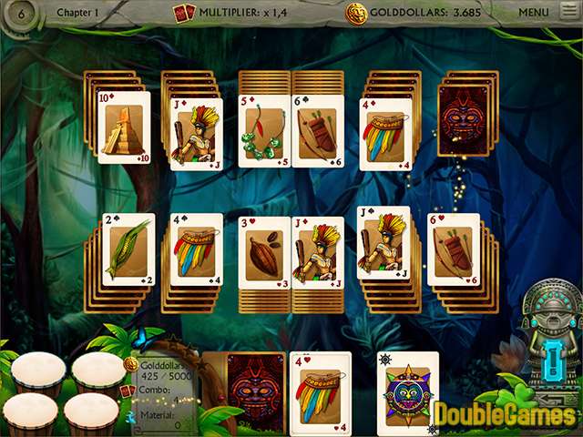 Free Download Gold of the Incas Solitaire Screenshot 1