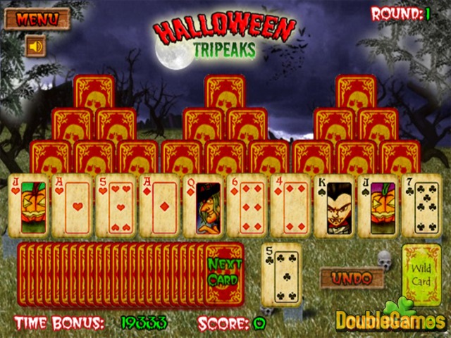 Free Download Halloween Tripeaks Screenshot 1