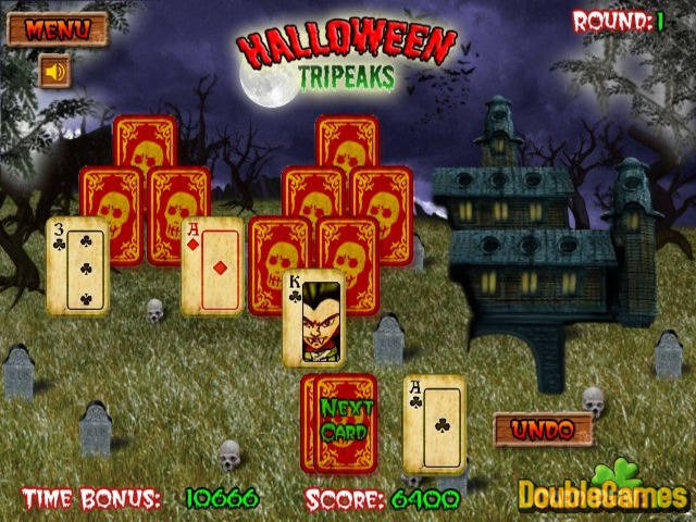 Free Download Halloween Tripeaks Screenshot 2