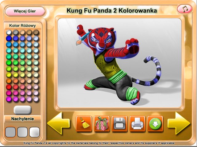 Free Download Kung Fu Panda 2 Kolorowanka Screenshot 2