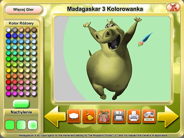 Free Download Madagaskar 3 Kolorowanka Screenshot 1