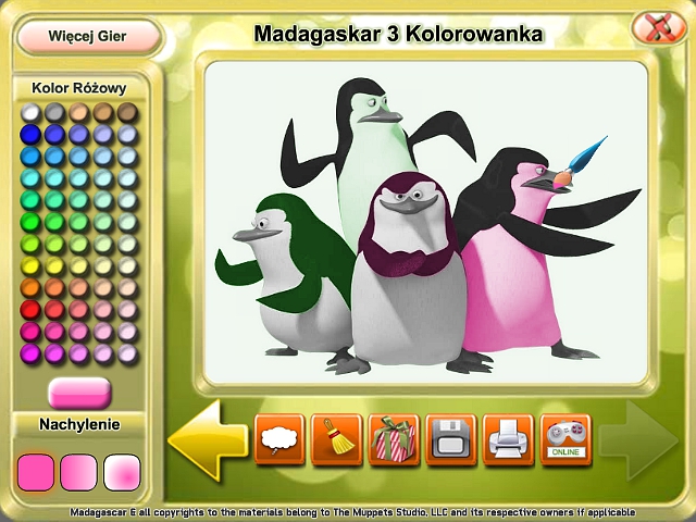 Free Download Madagaskar 3 Kolorowanka Screenshot 2