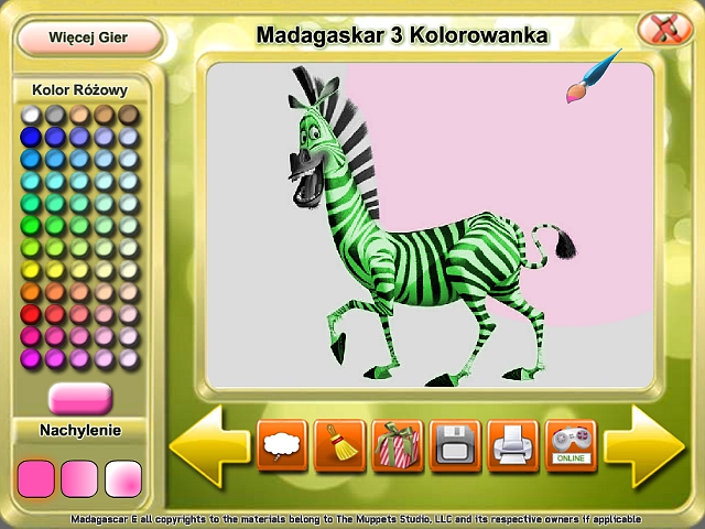 Free Download Madagaskar 3 Kolorowanka Screenshot 3
