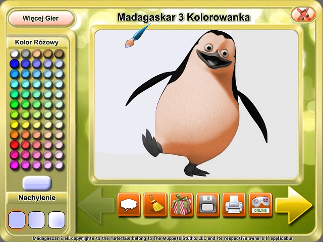 Free Download Madagaskar 3 Kolorowanka Screenshot 4
