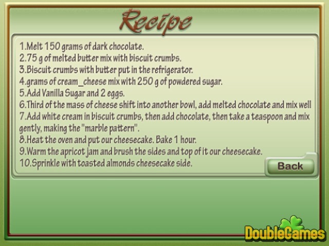 Free Download Marble Cheesecake Cooking Screenshot 1
