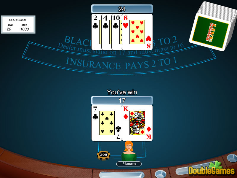Free Download One Deck Blackjack Screenshot 2