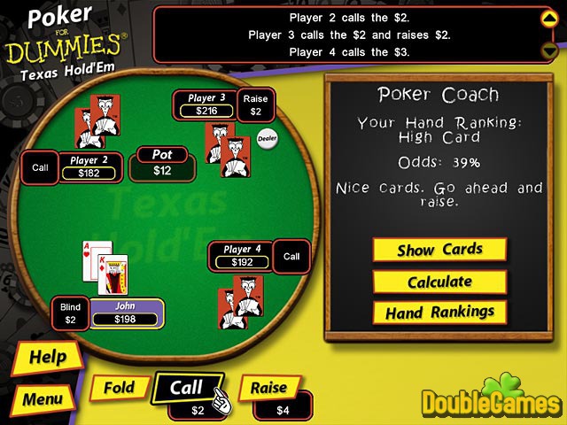 Free Download Poker for Dummies Screenshot 1