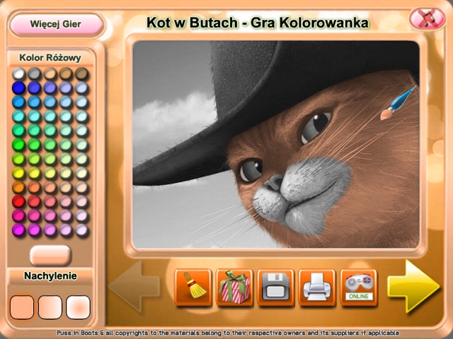 Free Download Kot w Butach: Gra Kolorowanka Screenshot 1