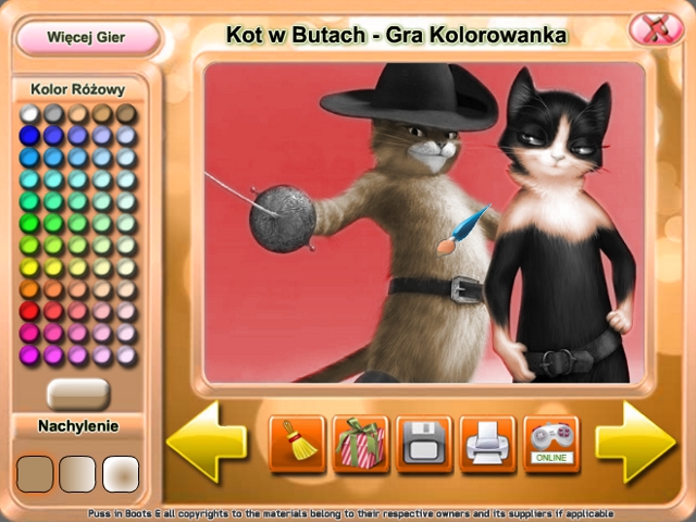 Free Download Kot w Butach: Gra Kolorowanka Screenshot 2