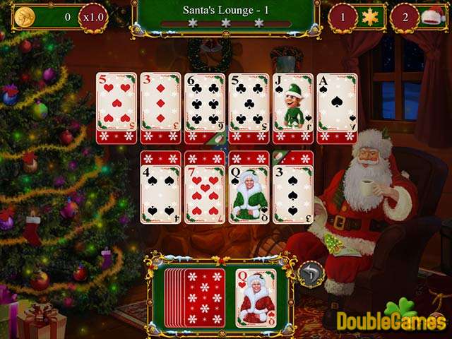 Free Download Santa's Christmas Solitaire Screenshot 1