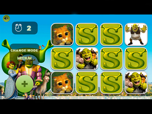 Free Download Shrek Gra pamięciowa Screenshot 2