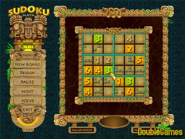 Free Download Sudoku Maya Gold Screenshot 3