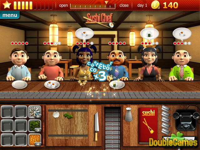 Free Download Youda Sushi Chef Screenshot 1