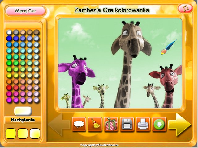 Free Download Zambezia Gra kolorowanka Screenshot 1